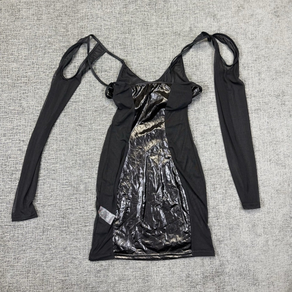 Shein Women's Black Mesh Top Size Small 4 Clubbing Going Out Party